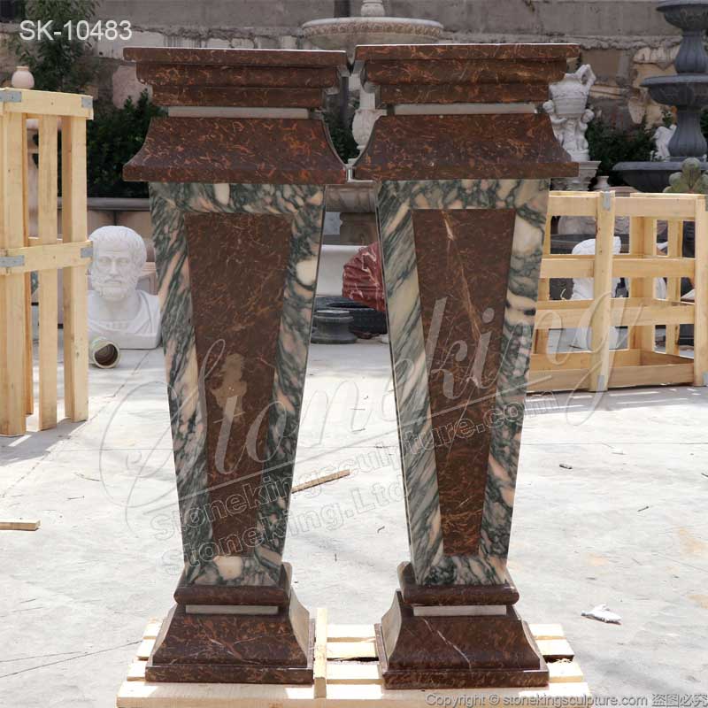 Wholesale Classical Design Vintage Marble Pedestals for Statue and Plant for sale 