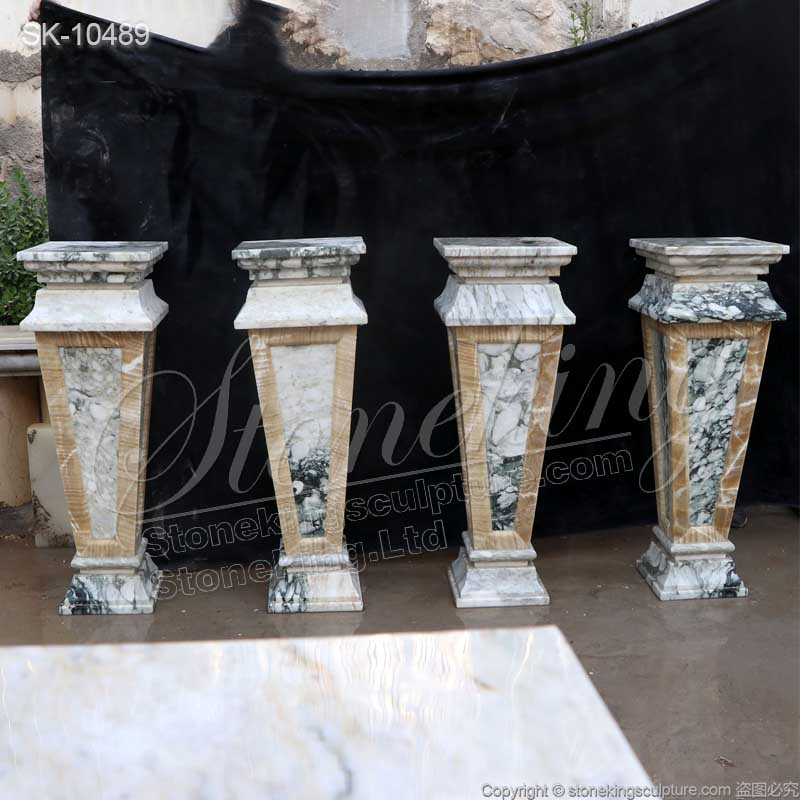 Factory Supplier High Quality Vintage Marble Pedestals for Sculpture and Statue for sale 