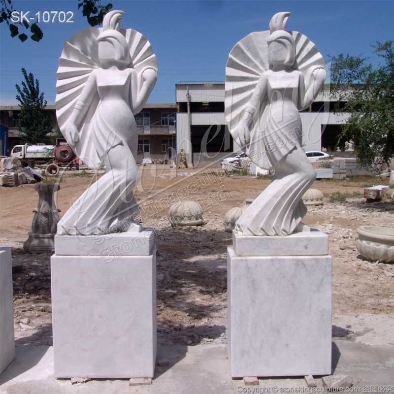 Factory Price Solid Marble Outdoor Abstract Stone Sculpture Art for Garden and Home Decor for sale