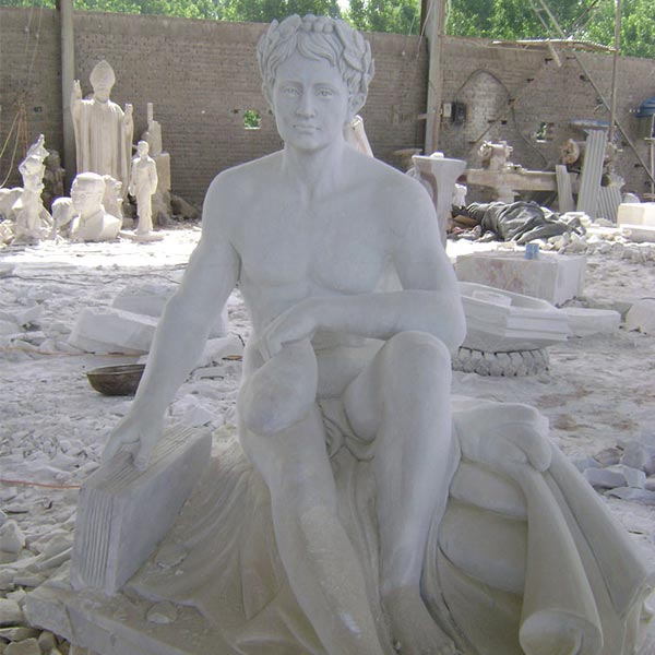 Construction cases of white marble sculptures in Canadian clients