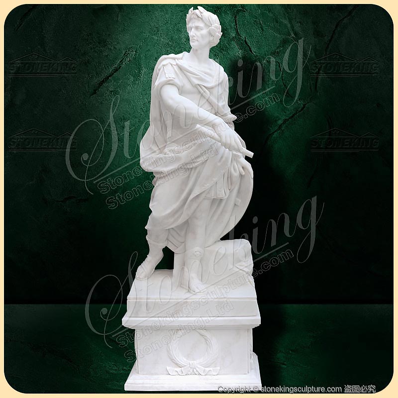 Famous Marble Life Size Julius Caesar Statue home decor for direct supply SK-10023