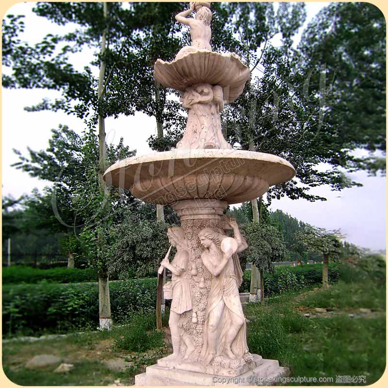 Large Outdoor Stone Water Fountain of Triton Fountain for garden or patio SK-10167