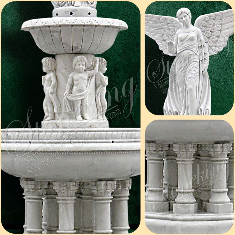 andscaping White Marble Garden Fountains for your Home Courtyard for sale SK-10180