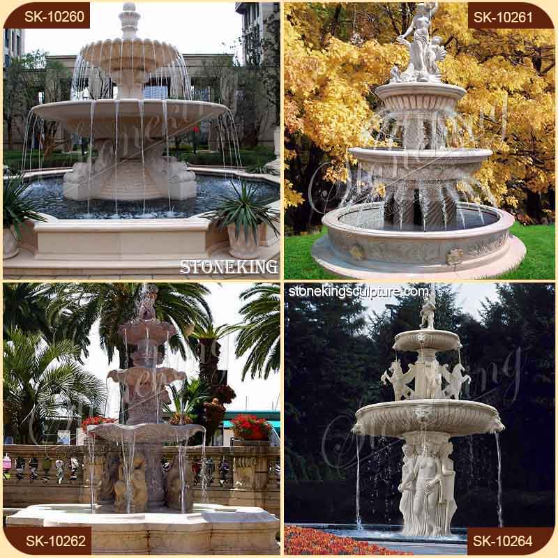 Landscaping White Marble Garden Fountains for your Home Courtyard for sale SK-10180