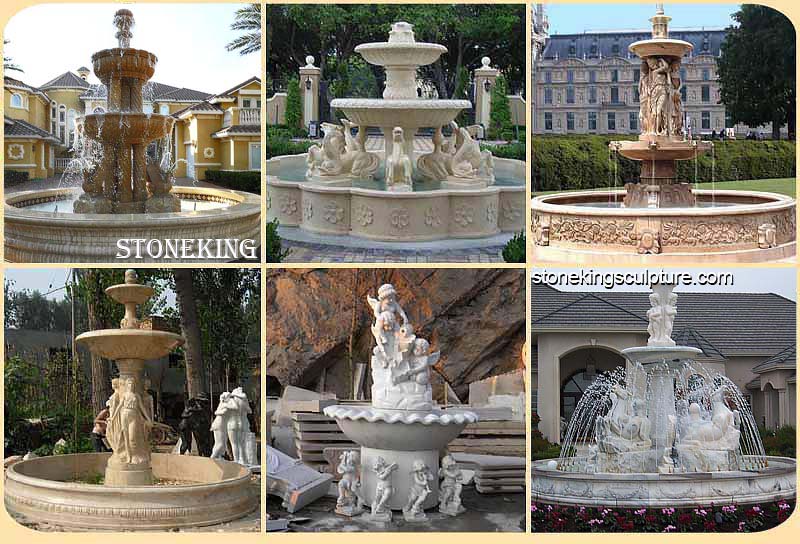 Outdoor Decorative Natural Stone Water Fountain of Factory Supplier SK-10178