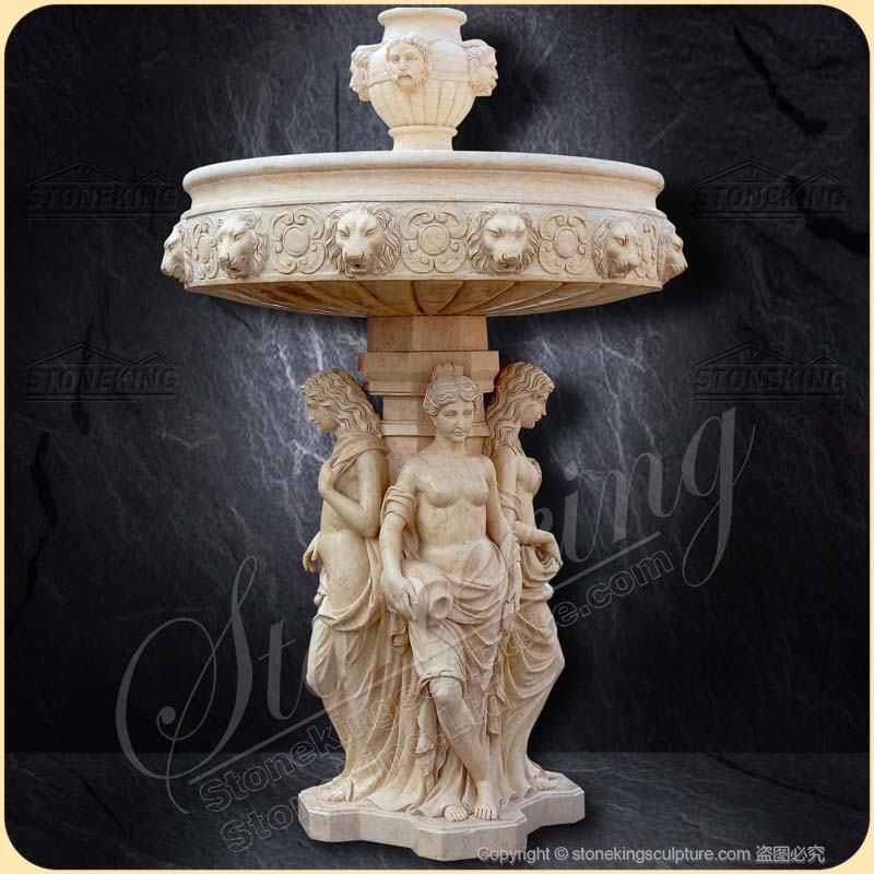 Manufacture Outdoor Garden Lawn Natural Marble Water Feature Fountains SK-10203