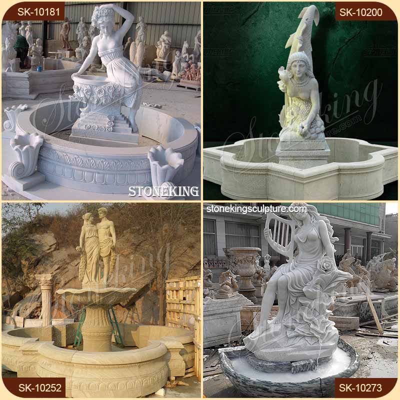 Hot Selling Birth of Venus Hand Carved White Marble Water Fountain  SK-10206