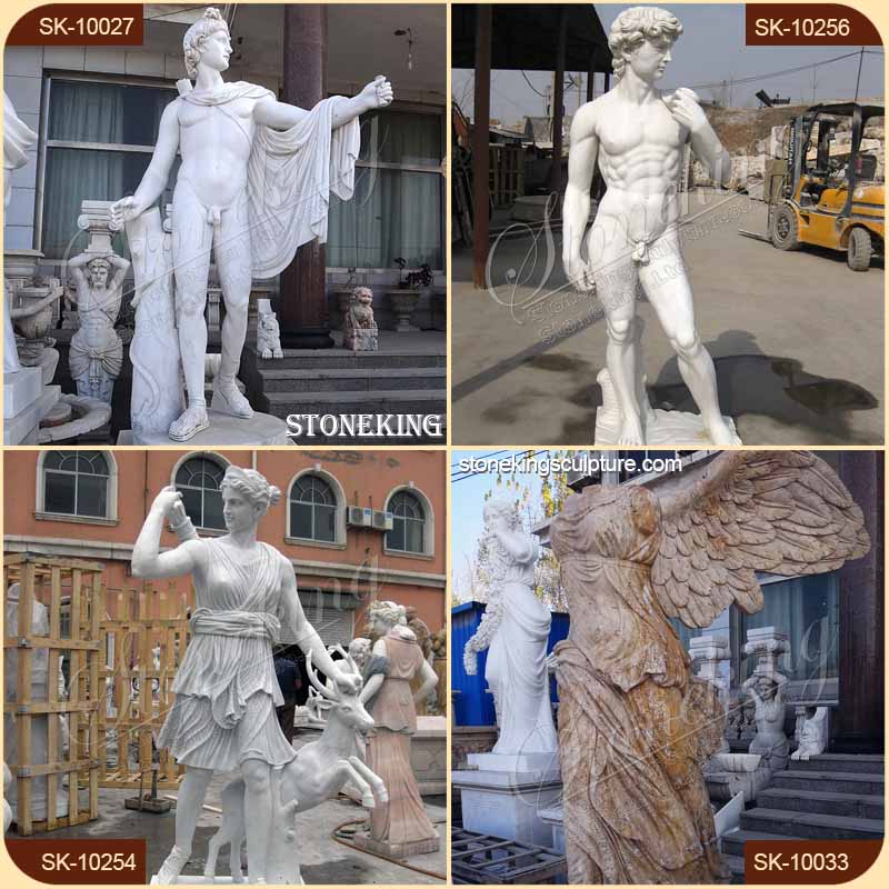 Factory Supply Classical Venus and Adonis Marble Statue for park SK-10258