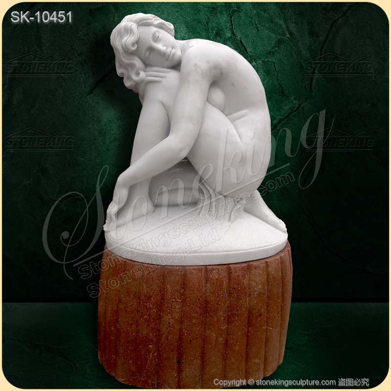 Top Quality Beautiful Life Size Marble Nude Woman Statue for outdoor garden or home decor for sale