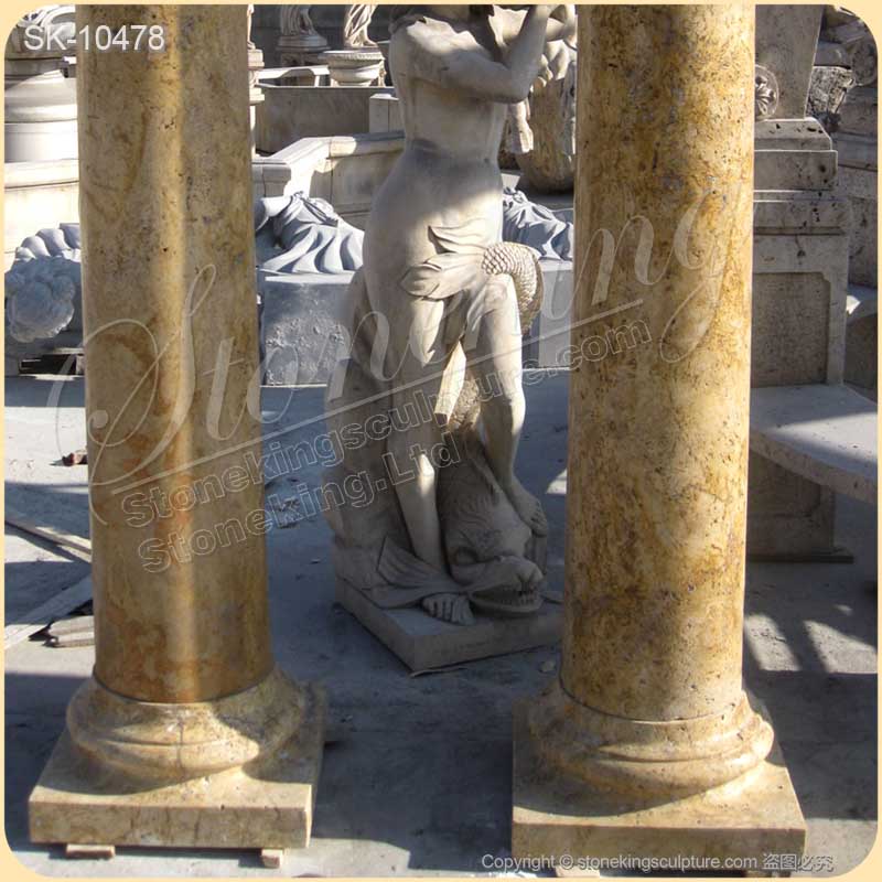 Outdoor Antique Ancient Roman Tuscan Columns and Pillars for decoration and architecture for sale