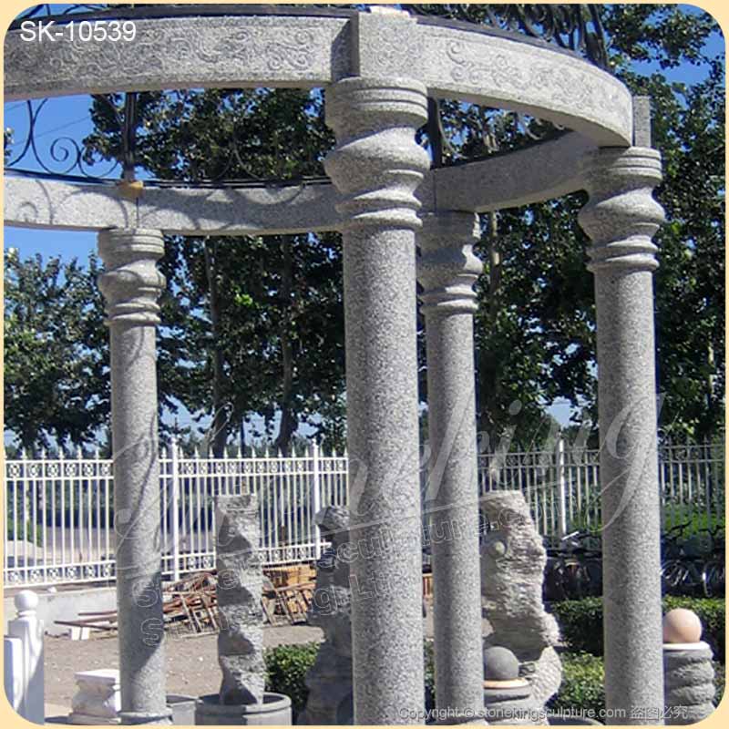 Modern Circular Outdoor Stone Granite Small Gazebo for Patio or garden decoration for sale