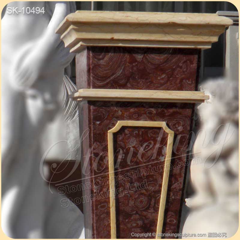 Manufacturer Solid Marble Pedestal Stand for Sculpture or Plant for sale