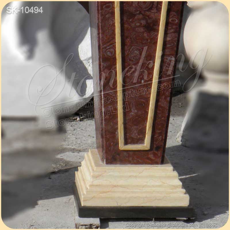 Manufacturer Solid Marble Pedestal Stand for Sculpture or Plant for sale