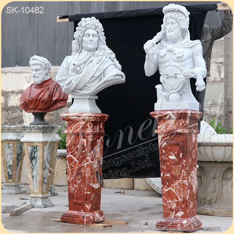 Factory Price Antique Marble Pedestal Stand for Statues and Sculptures for sale