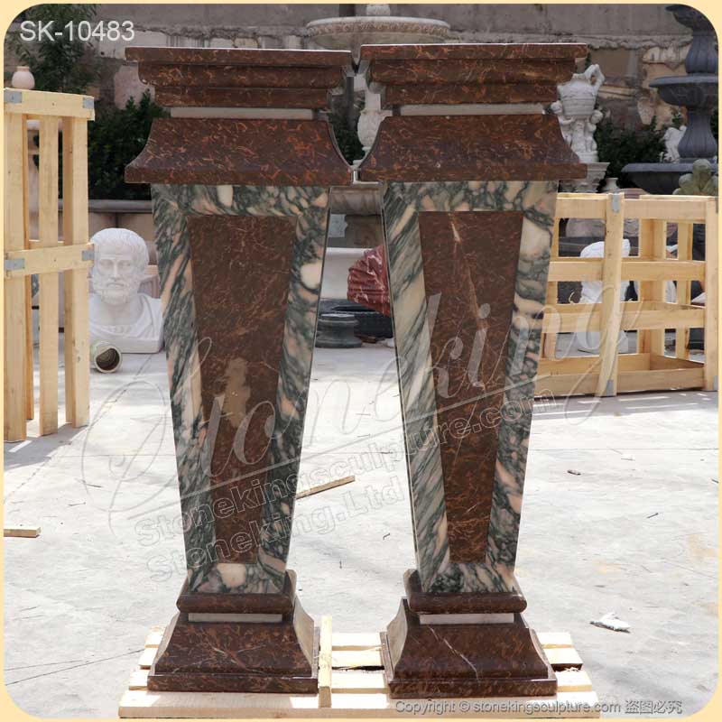 Wholesale Classical Design Vintage Marble Pedestals for Statue and Plant for sale