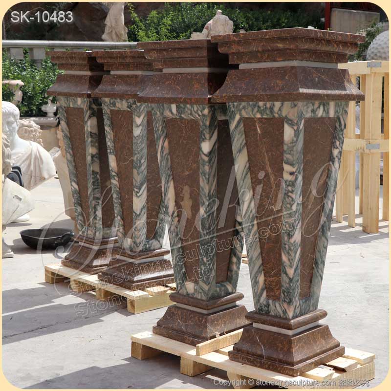 Wholesale Classical Design Vintage Marble Pedestals for Statue and Plant for sale