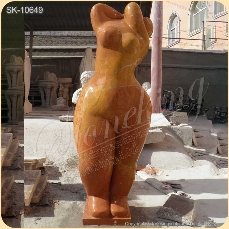 Manufacturer Hand Carved Marble Abstract Woman Sculpture for Garden and Home Decor for sale