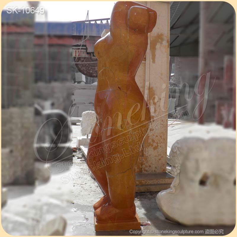 Manufacturer Hand Carved Marble Abstract Woman Sculpture for Garden and Home Decor for sale