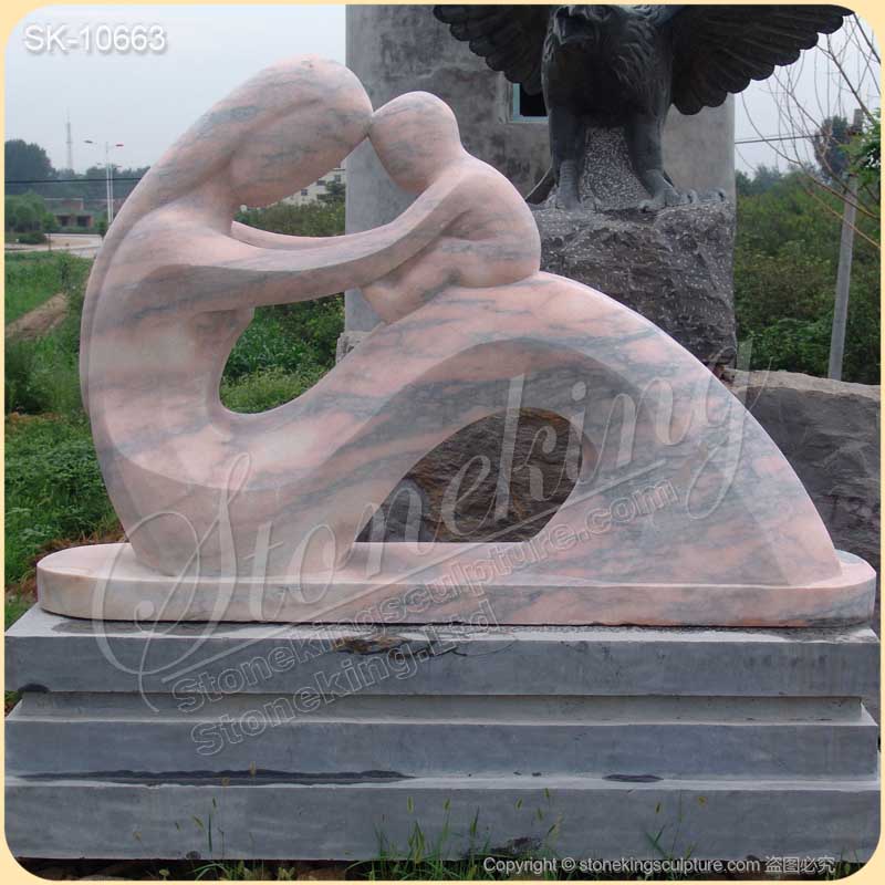 Outdoor Large Marble Abstract Garden Sculpture Art for Park landscaping for sale