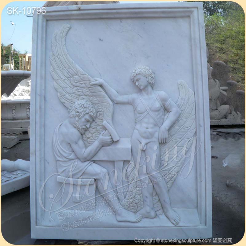 Factory Supply White Marble Ancient Greek Roman Relief Sculpture for wall decoration for sale