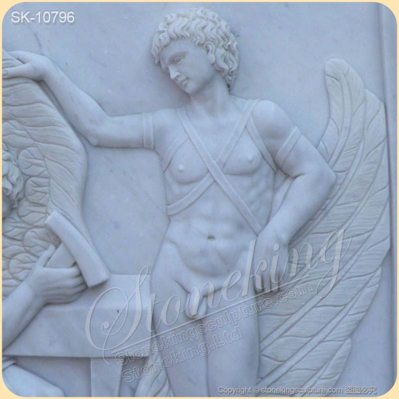 Factory Supply White Marble Ancient Greek Roman Relief Sculpture for wall decoration for sale