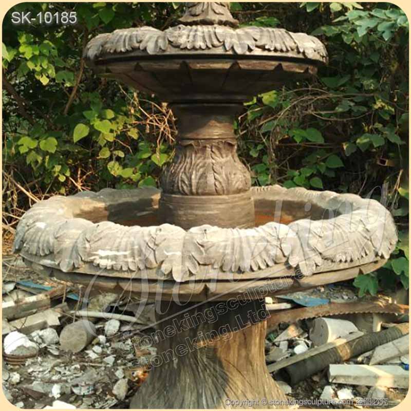 Wholesale Solid Marble 3 Tier Water Fountain for Outdoor or Indoor Decoration for sale