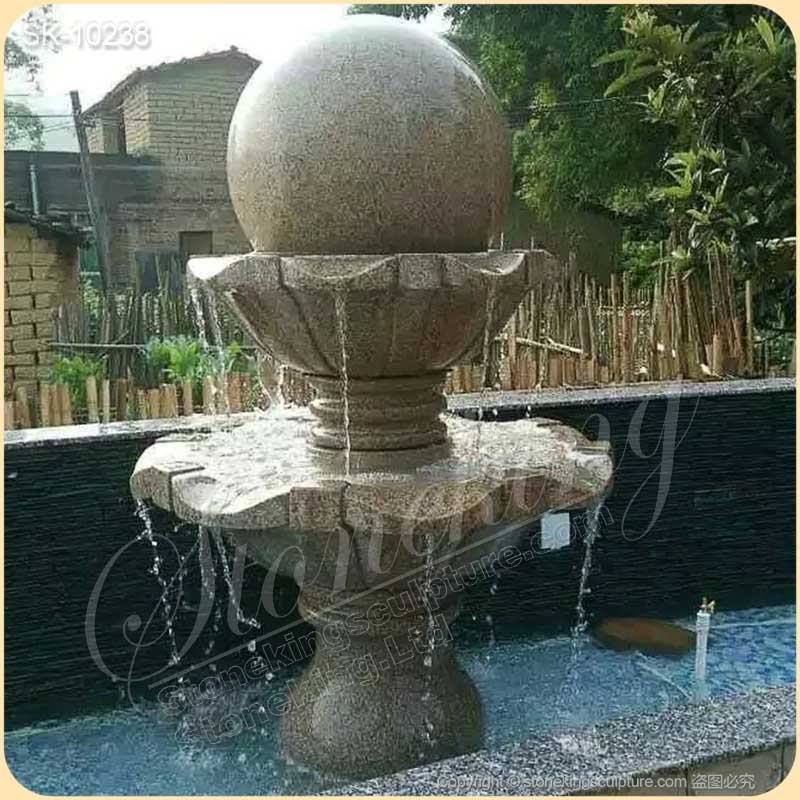 Factory Supplier Solid Granite Outdoor Ball Fountain for Garden and Courtyard Decor for sale