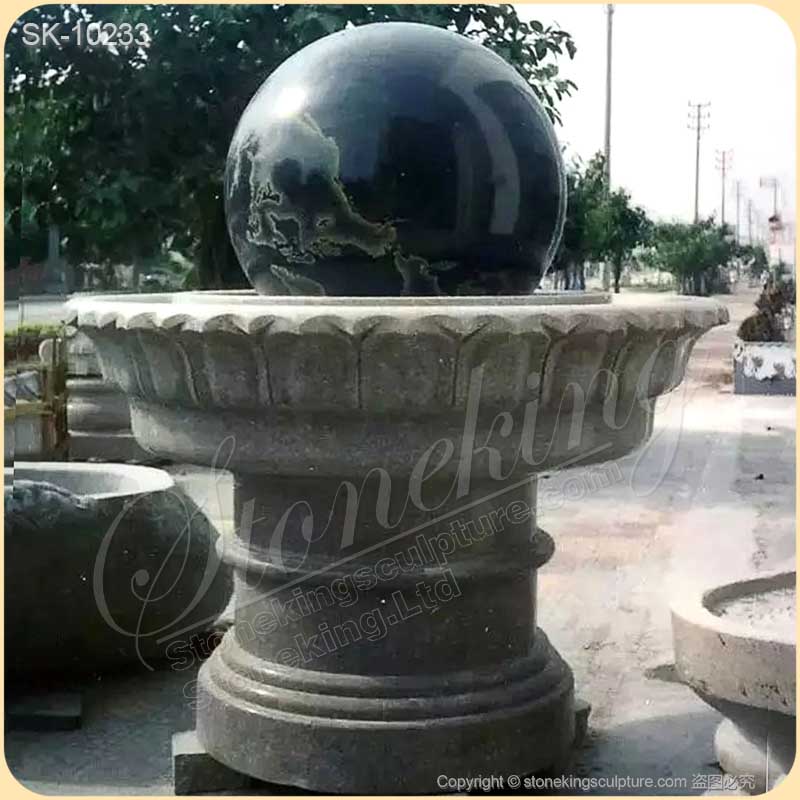 Wholesale Solid Granite Outdoor Globe Water Fountain for Garden and Home Decor for sale