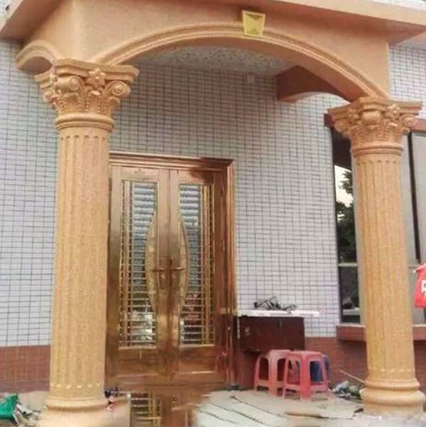 Factory Supplier Natural Stone Columns of White Marble for Front Porch and Buildings for sale