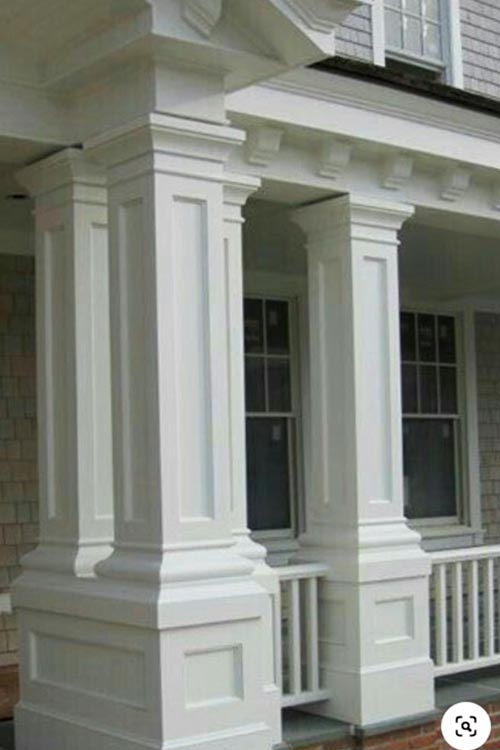 Factory Supplier Natural Stone Columns of White Marble for Front Porch and Buildings for sale