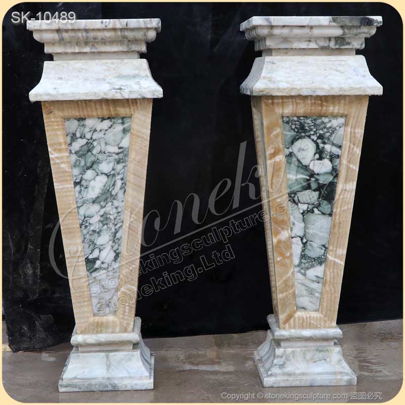 Factory Supplier High Quality Vintage Marble Pedestals for Sculpture and Statue for sale