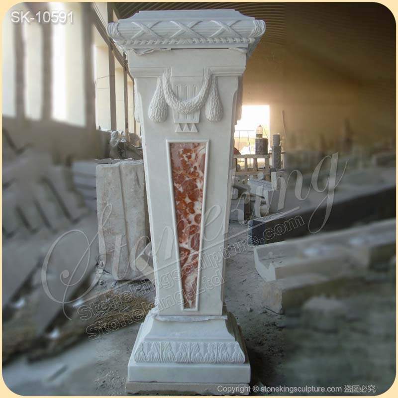 Factory Supplier High Quality Vintage Marble Pedestals for Sculpture and Statue for sale