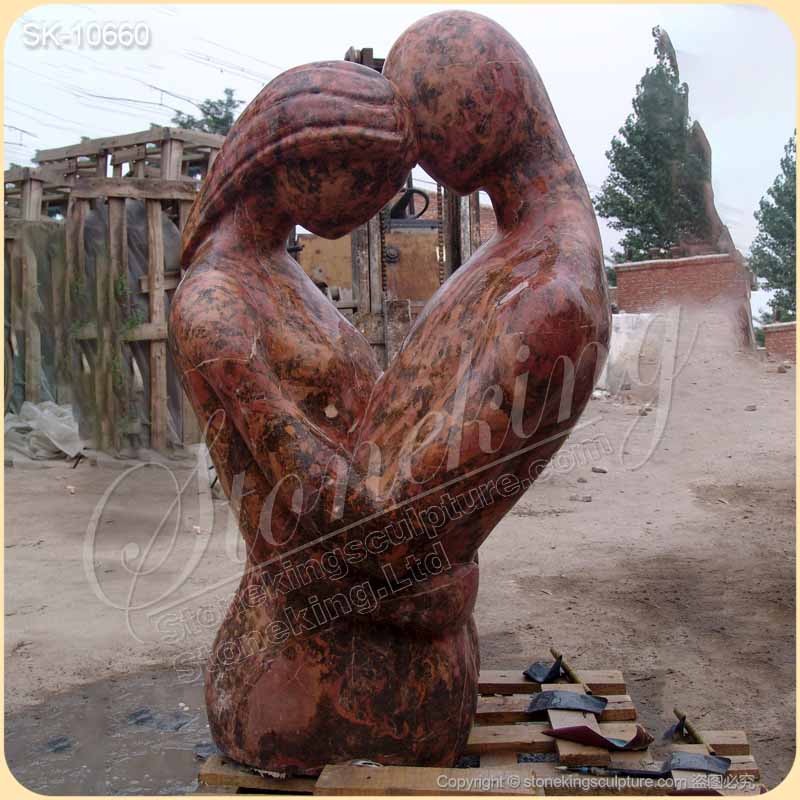 Factory Price Solid Marble Outdoor Abstract Stone Sculpture Art for Garden and Home Decor for sale