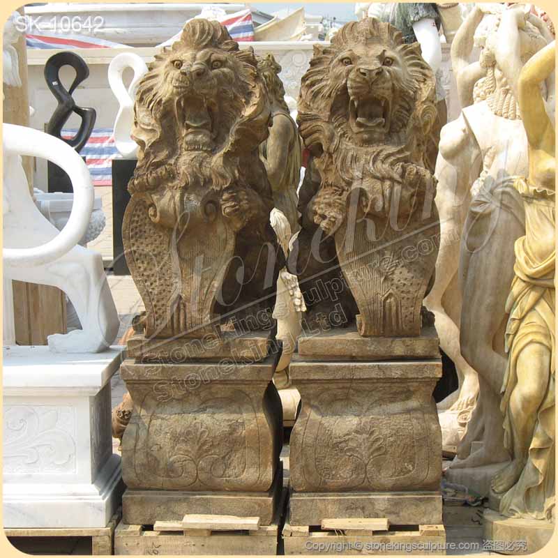 Factory Supply Outdoor Large Stone Animal Statues for Garden and Home Decor for sale