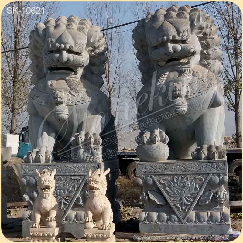 Factory Supply Outdoor Large Stone Animal Statues for Garden and Home Decor for sale