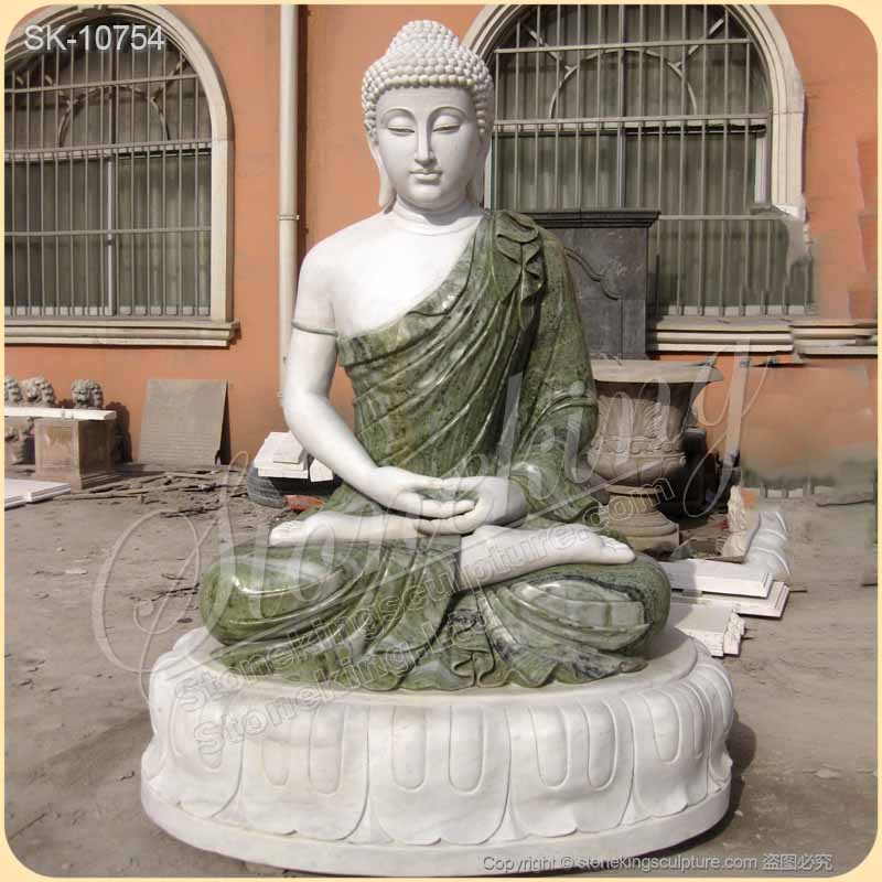 Factory Supplier Large Hand Carved Solid Marble Buddha Statue for Home Decor for Sale