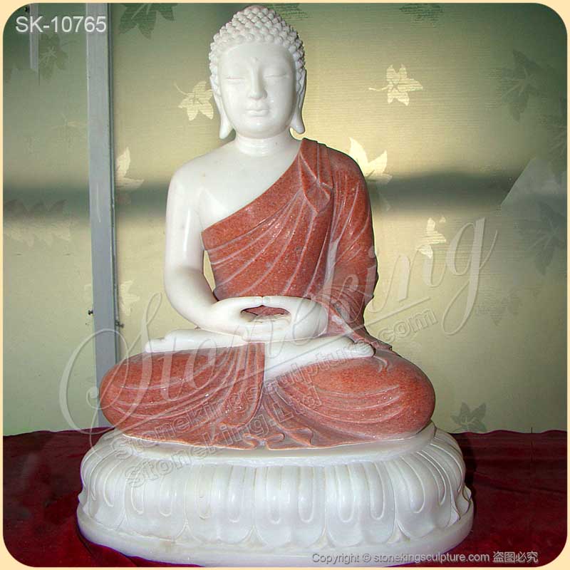 Factory Supplier Large Hand Carved Solid Marble Buddha Statue for Home Decor for Sale