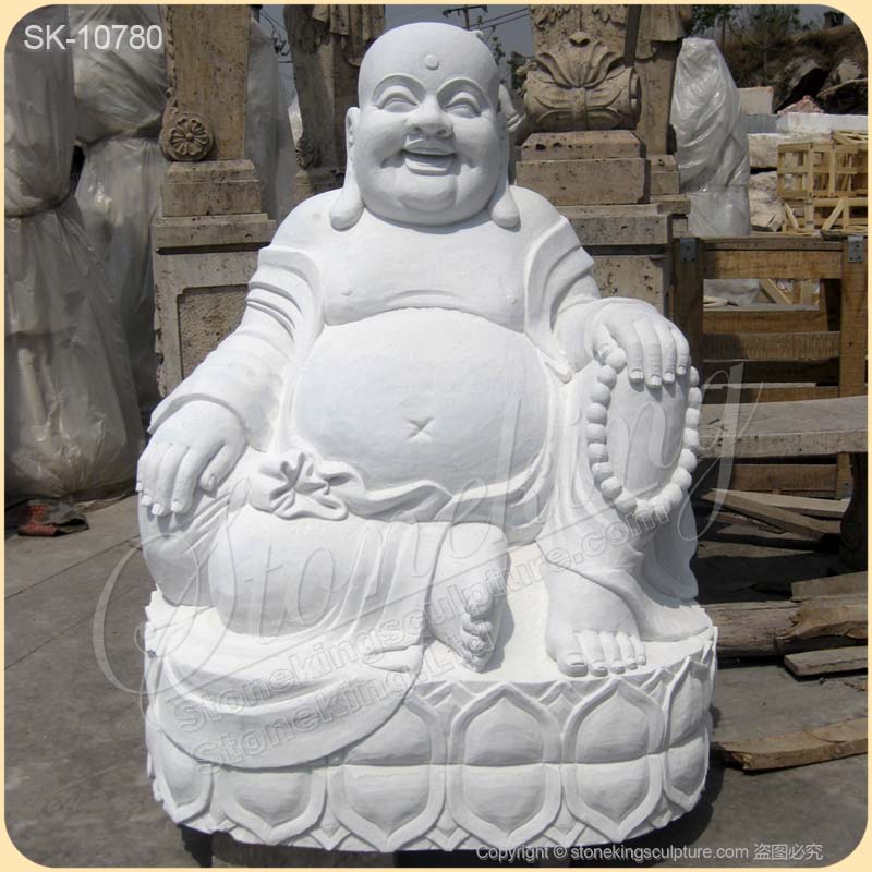 Factory Supplier Large Hand Carved Solid Marble Buddha Statue for Home Decor for Sale