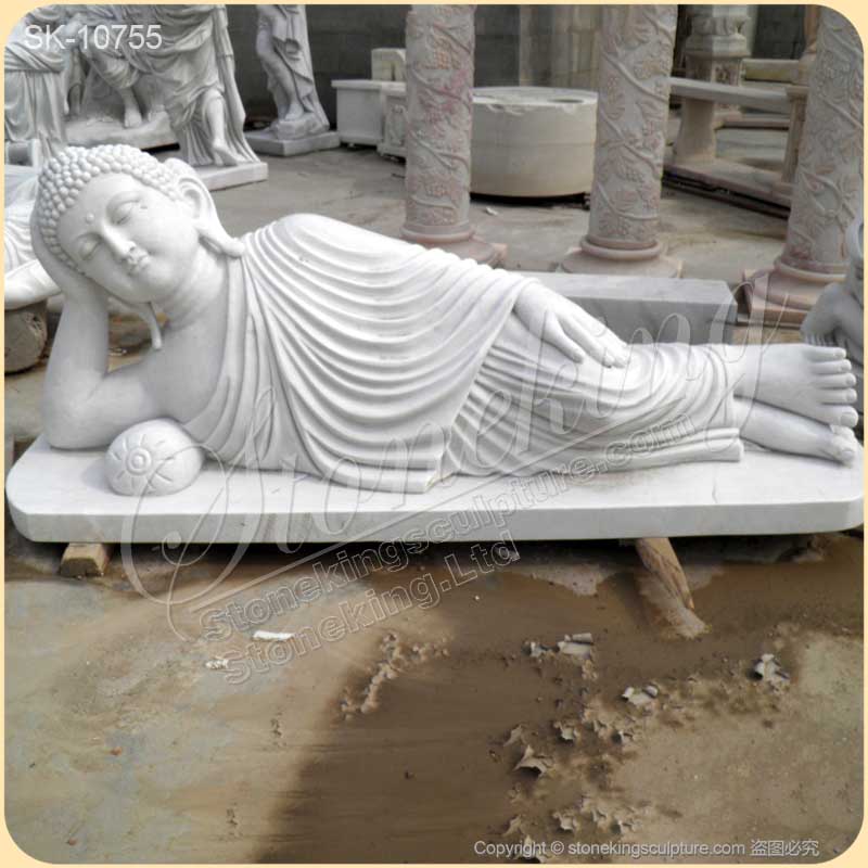 Factory Supplier Large Hand Carved Solid Marble Buddha Statue for Home Decor for Sale