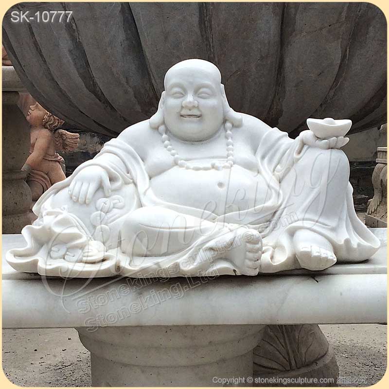 Factory Supplier Large Hand Carved Solid Marble Buddha Statue for Home Decor for Sale