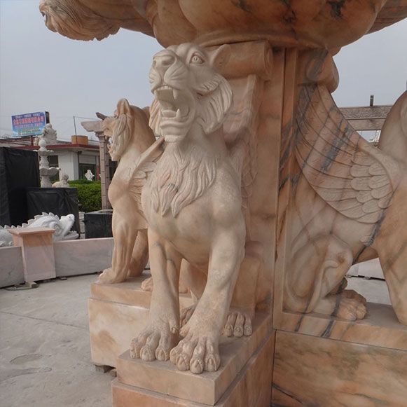 SK-3402 Hunan white marble Pure hand carved statue for garden decoration home decoration