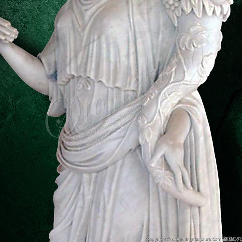 Hand Carved Life Size Marble Demeter Greek Goddess Garden Statue for Sale 