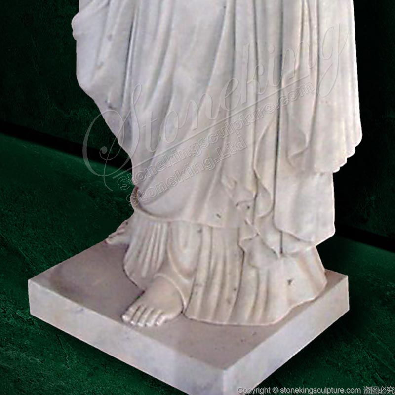 Hand Carved Life Size Marble Demeter Greek Goddess Garden Statue for Sale 