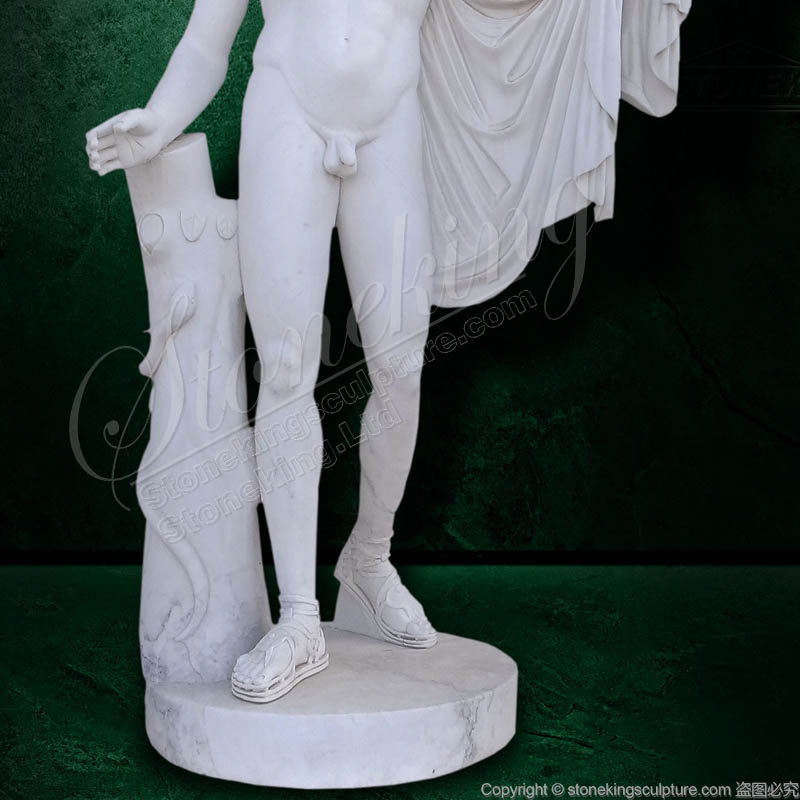 Classical Marble Greek God Apollo Sculpture for outdoor gardens decor for sale