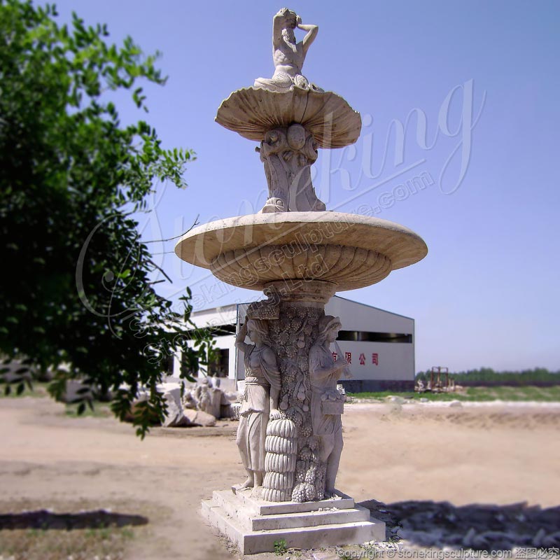 Large Outdoor Stone Triton Water Fountain for garden or patio decoration factory supply