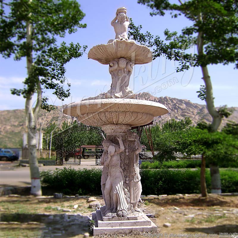 Large Outdoor Stone Triton Water Fountain for garden or patio decoration factory supply