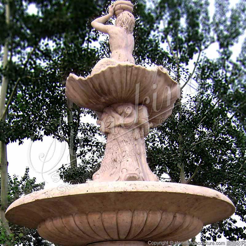 Large Outdoor Stone Triton Water Fountain for garden or patio decoration factory supply