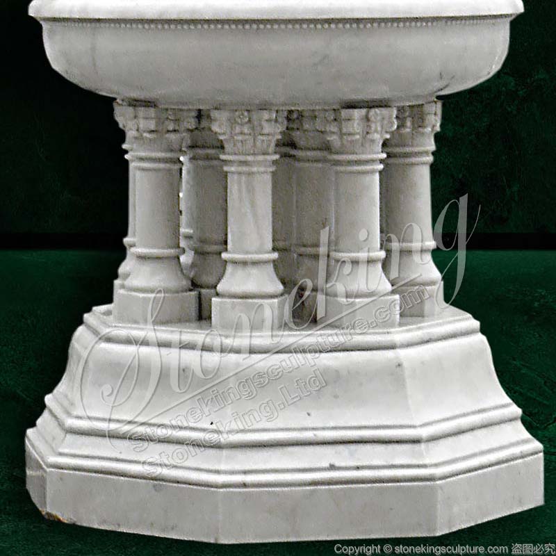 Landscaping White Marble Garden Fountains with female angel for your Home Courtyard for sale 