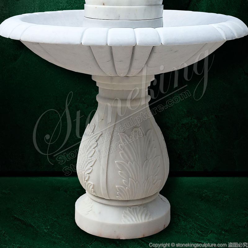 Wholesale Park Square Natural White Marble Water Cherub Fountain for landscaping ornaments