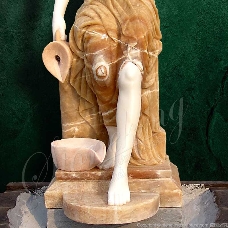 Factory Supply Marble Female Statue Water Fountain for Outdoor Gardens or Indoor Ornaments